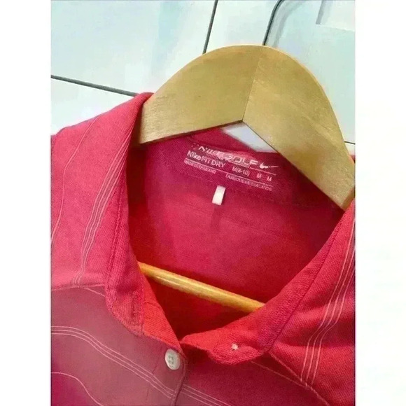 Nike Golf Dri-Fit Pink Women's Sleeveless Polo Size Medium - Picture 4 of 12